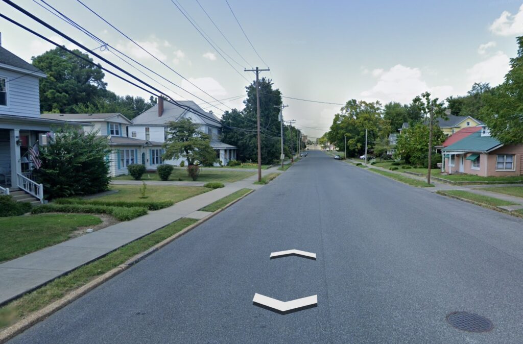 Street View d'une rue de Mayfield
