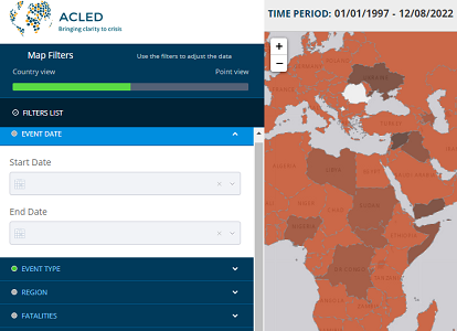 armed conflict location and event data project (acled)