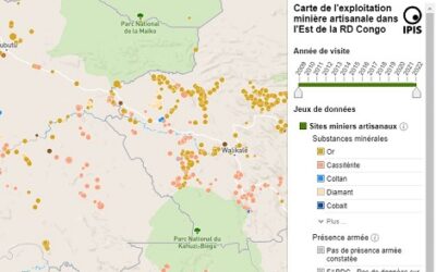 Carte de l’exploitation minière artisanale dans l’Est de la RD Congo