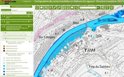 Zones inondables en Wallonie