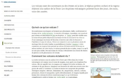 Risque volcanique – USGS