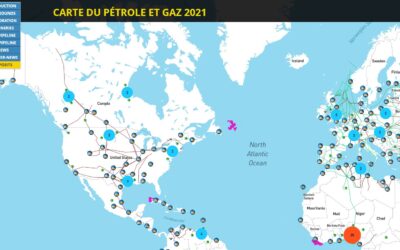 CARTE DU PÉTROLE ET GAZ 2021