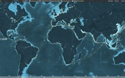 Trafic maritime heure par heure pendant un an